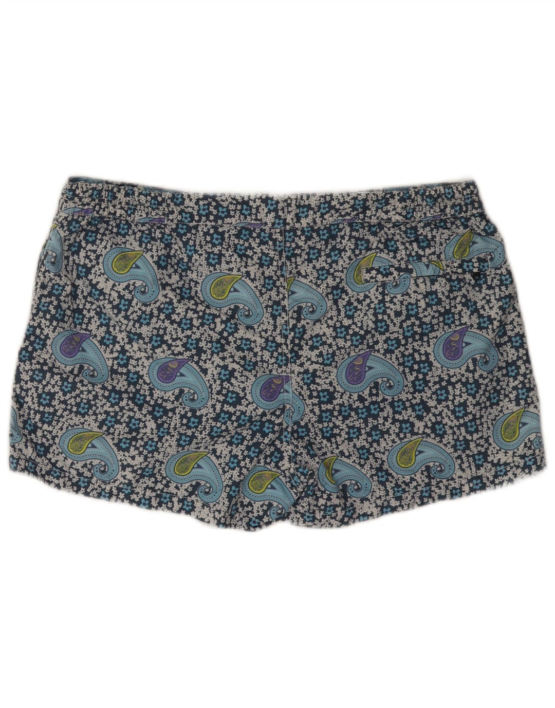 MC2 SAINT BARTH Muške kratke kupaće hlače od poliamida Large Blue Paisley