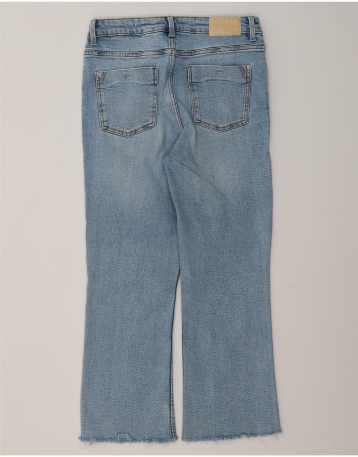 ZARA ženske crop bootcut traperice EU 40 srednje W30 L25 plavi pamuk