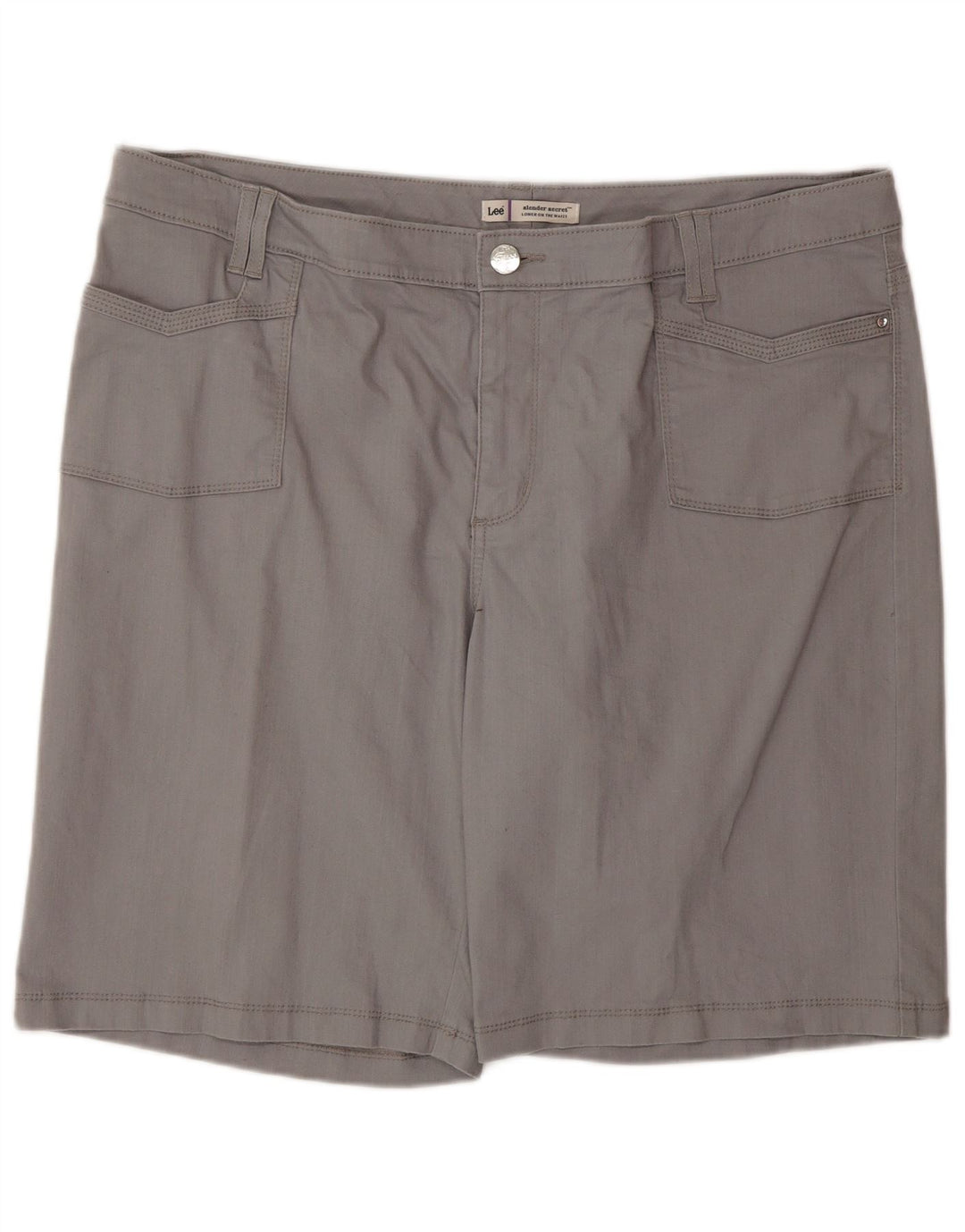 LEE ženske vitke kratke hlače Secret Casual W40 2XL sive