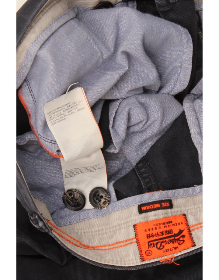 Superdry muške uske chino hlače srednje veličine W32 L30 tamnoplavi pamuk