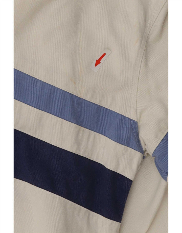 Crew Clothing Muška pulover košulja, pamuk srednje bijele pruge