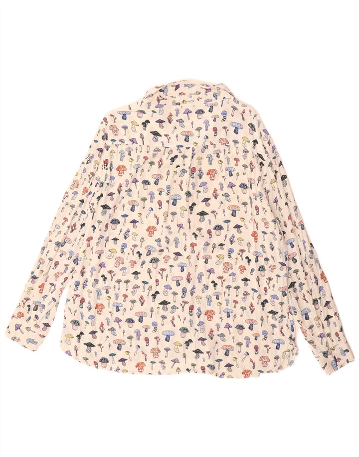 French Connection Ženska košulja s apstraktnim uzorkom UK 14 Velika bijela