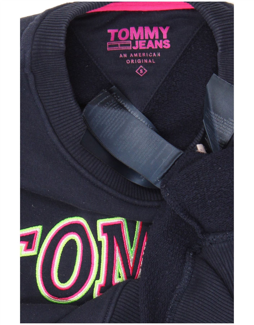 TOMMY HILFIGER Ženska kratkotrajna majica UK 10 Mala tamnoplava