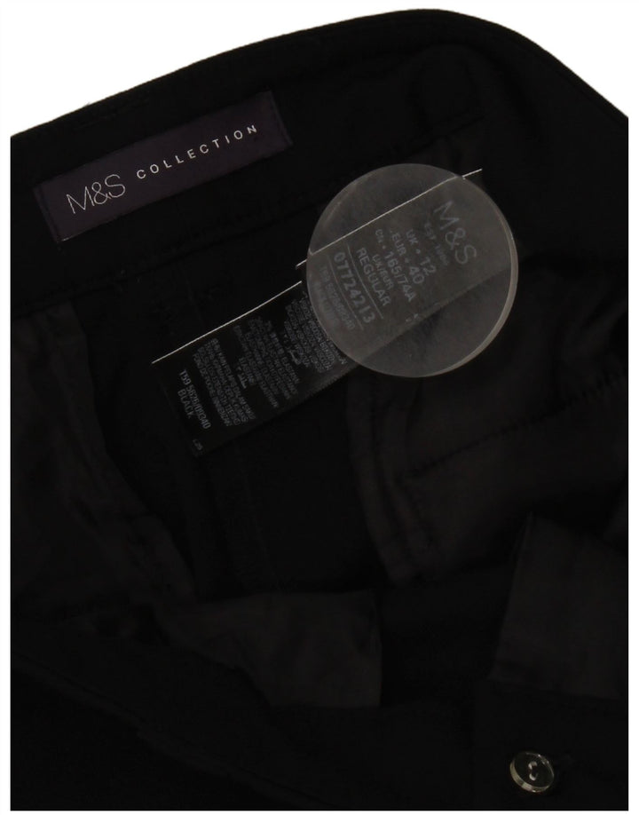 Marks & Spencer ženske chino hlače UK 12 srednje W34 L29 crne