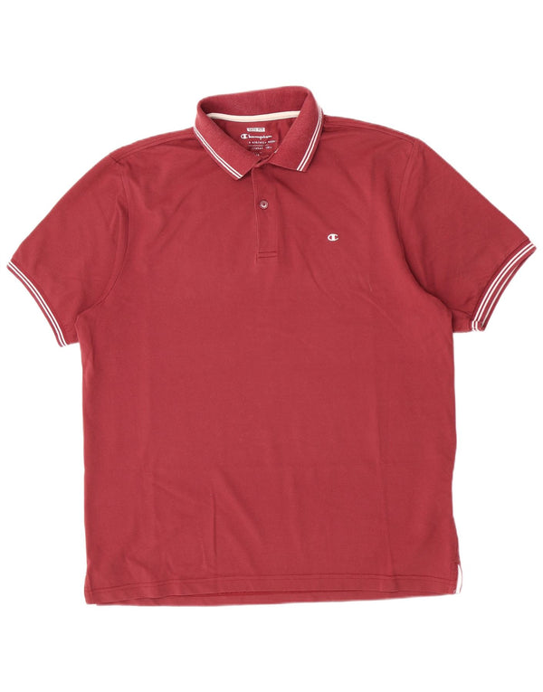 Champion muška polo majica Easy Fit XL, crveni pamuk
