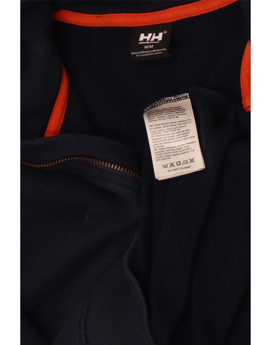 Helly Hansen muška dukserica s izrezom na patentni zatvarač Srednji tamnoplavi pamuk