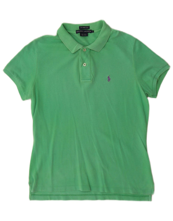 Ženska uska polo majica Ralph Lauren, veliki zeleni pamuk