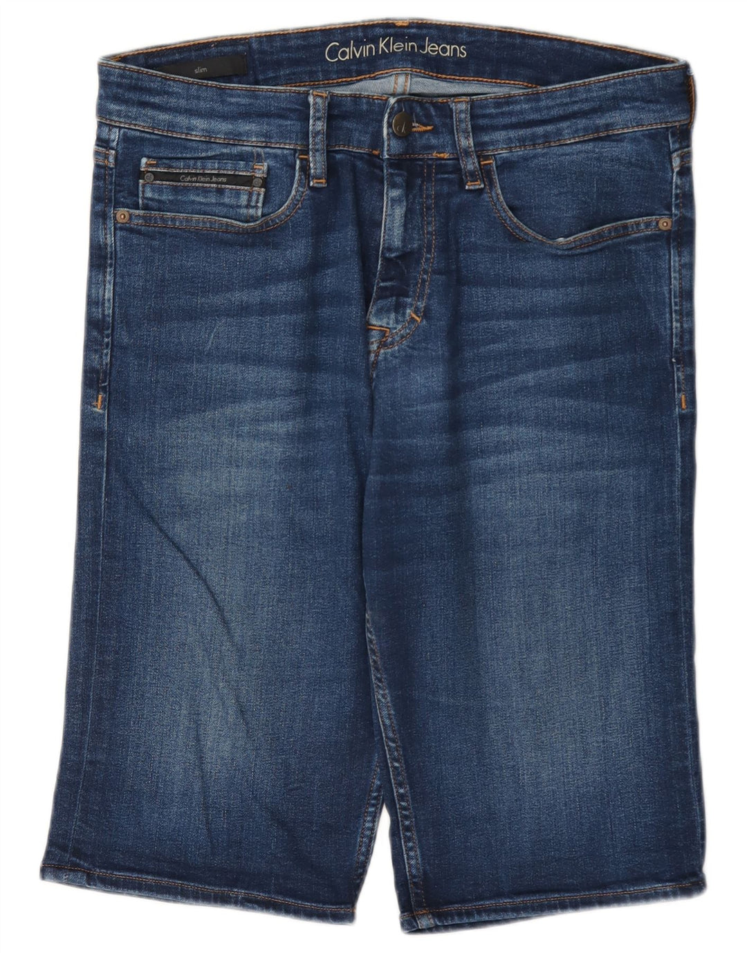 Calvin Klein muške traper kratke hlače W31 Srednje plavi pamuk