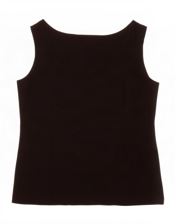 Marks & Spencer ženski gornji dio bluze bez rukava UK 18 XL crna viskoza