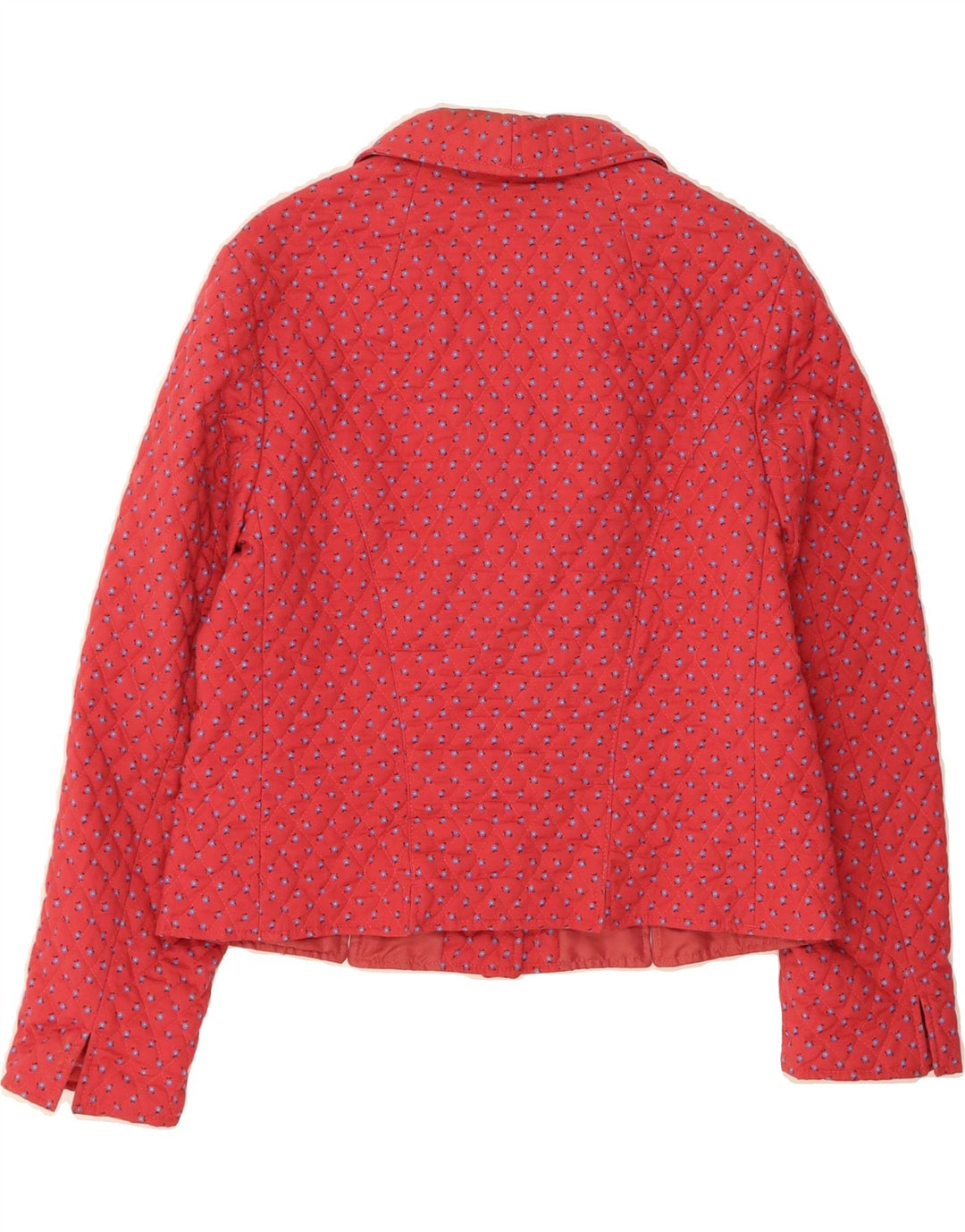 LODEN FREY Womens Crop 4 Button Blazer Jacket UK 14 Large Red Floral Vintage Loden Frey and Second-Hand Loden Frey from Messina Hembry 