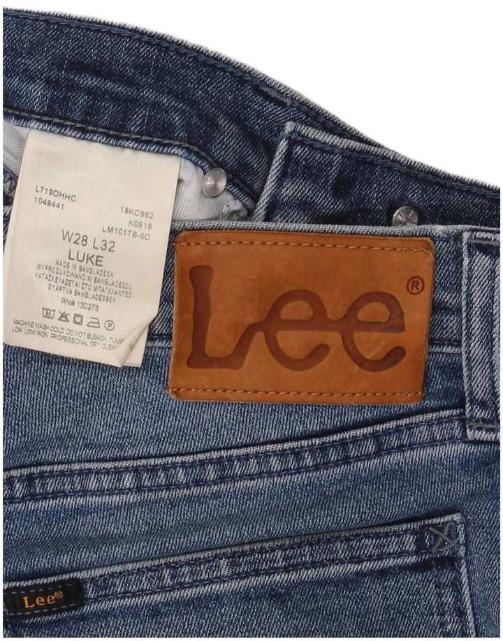Lee Mens Luke Slim Jeans W28 L32 Plavi pamuk