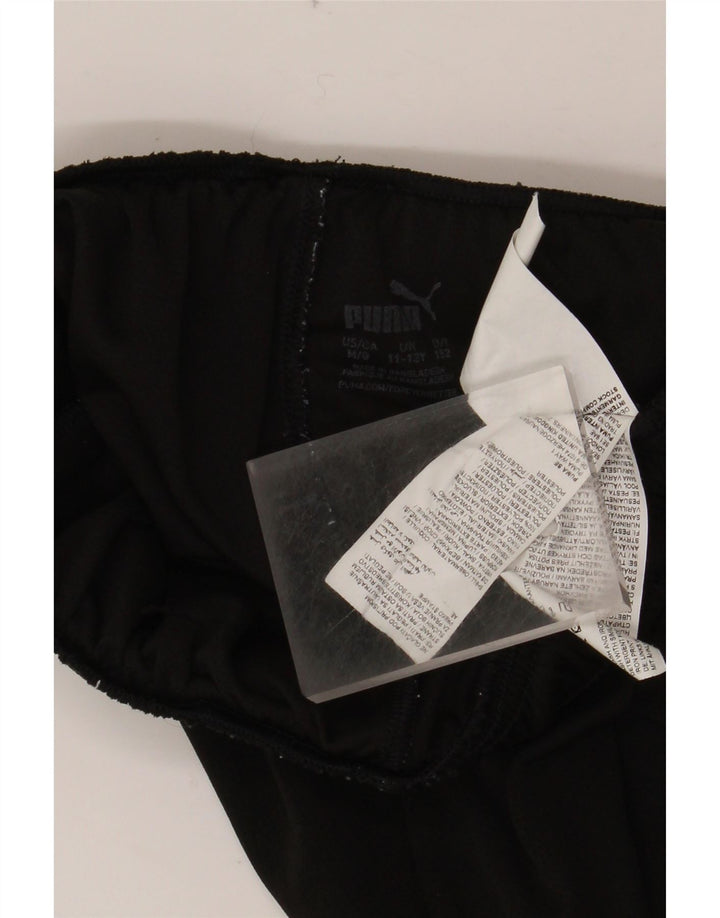 PUMA Sportske kratke hlače za dječake 11-12 godina, crni poliester