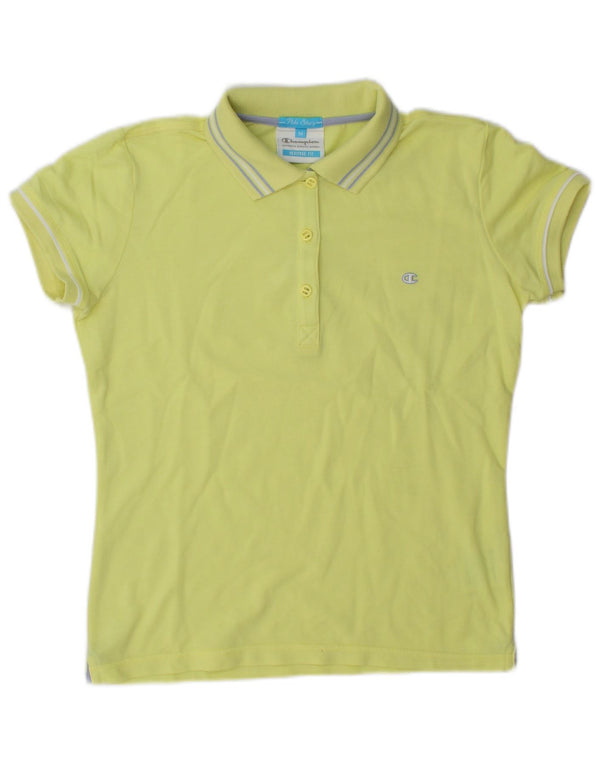Champion ženska krojna polo majica Heritage UK 14 srednje žuti pamuk