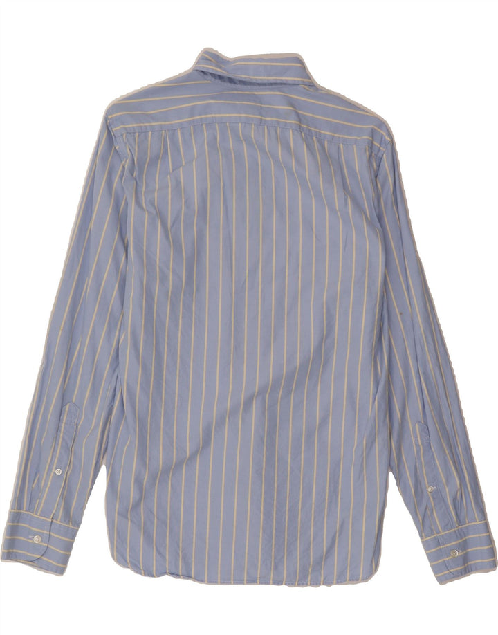 J. CREW Mens Slim Shirt Small Blue Striped Cotton Vintage J. Crew and Second-Hand J. Crew from Messina Hembry 