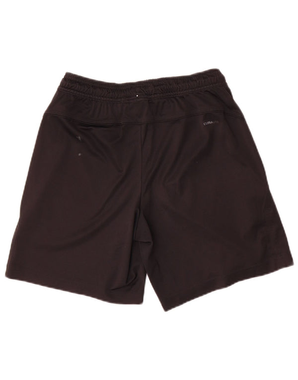 Sportske kratke hlače Adidas Climalite za dječake 9-10 godina XS, crni poliester