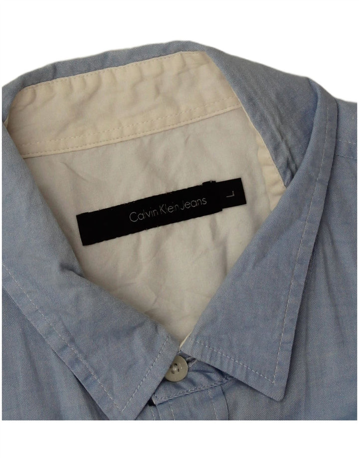Calvin Klein Jeans muška košulja velika plava pamučna