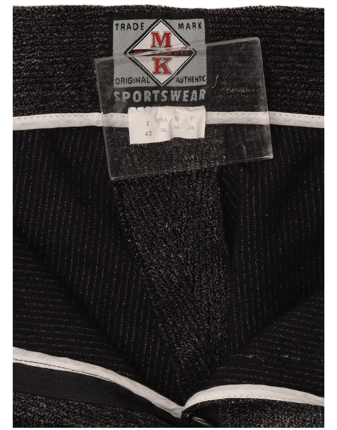 MC KEE'S Ženske uske hlače od samta IT 42 srednje W28 L25 sive