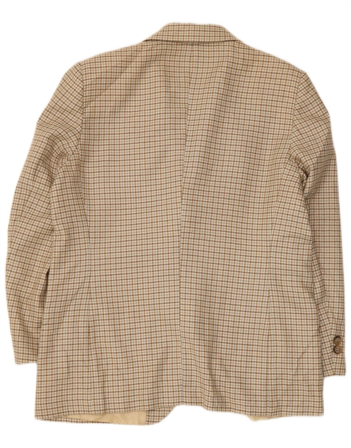 Luisa Spagnoli, ženski sako sa 2 gumba IT 48 XL, bež houndstooth