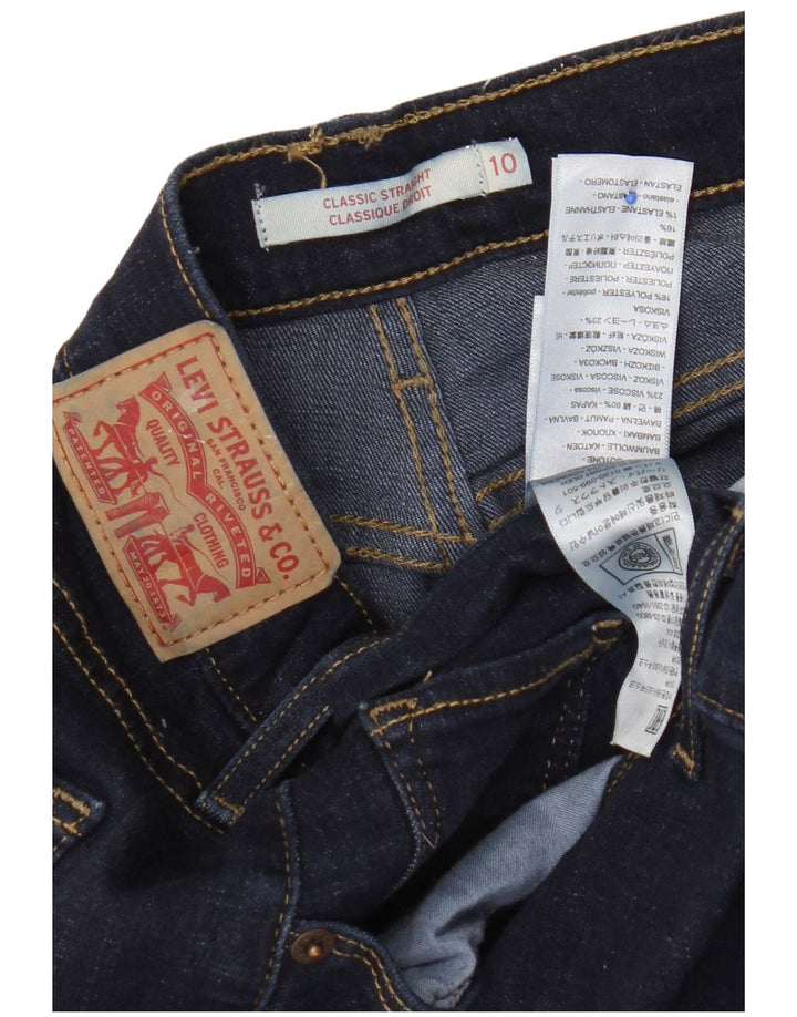 Levi's ženske klasične ravne traperice US 10 Large W30 L30 tamnoplave
