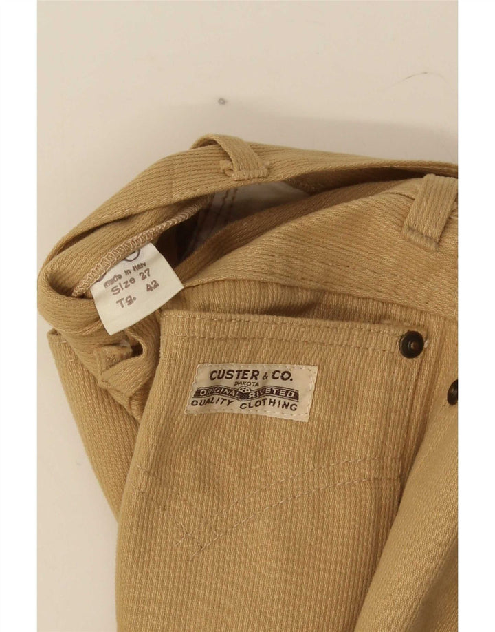 Vintage ženske ležerne hlače s bootcutom W27 L32 smeđe