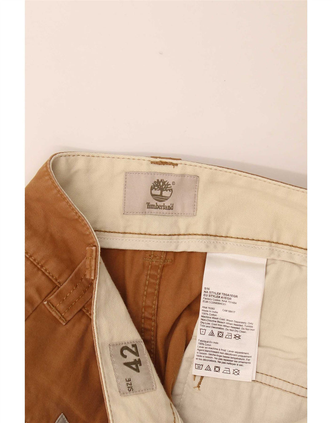 Timberland muške kargo kratke hlače W42 2XL smeđi pamuk