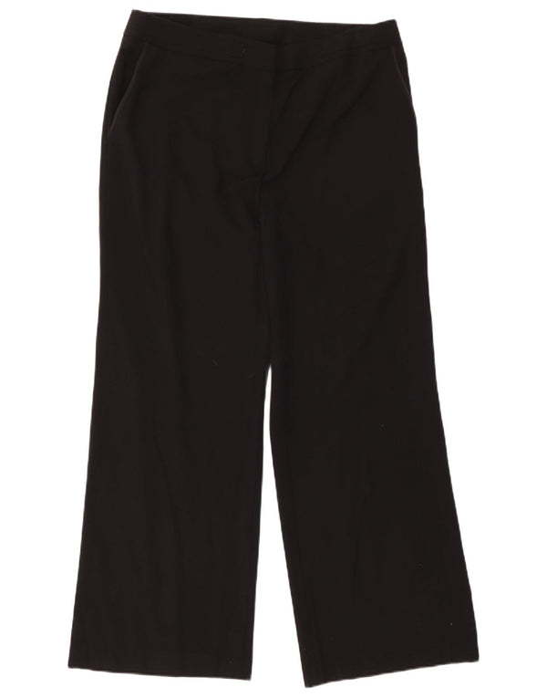 Marks & Spencer ženske široke ležerne hlače UK 16 Large W36 L30 crne