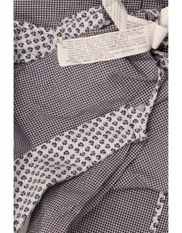 Zara muška jakna sa 2 gumba UK 40 Large Grey Houndstooth Pamuk