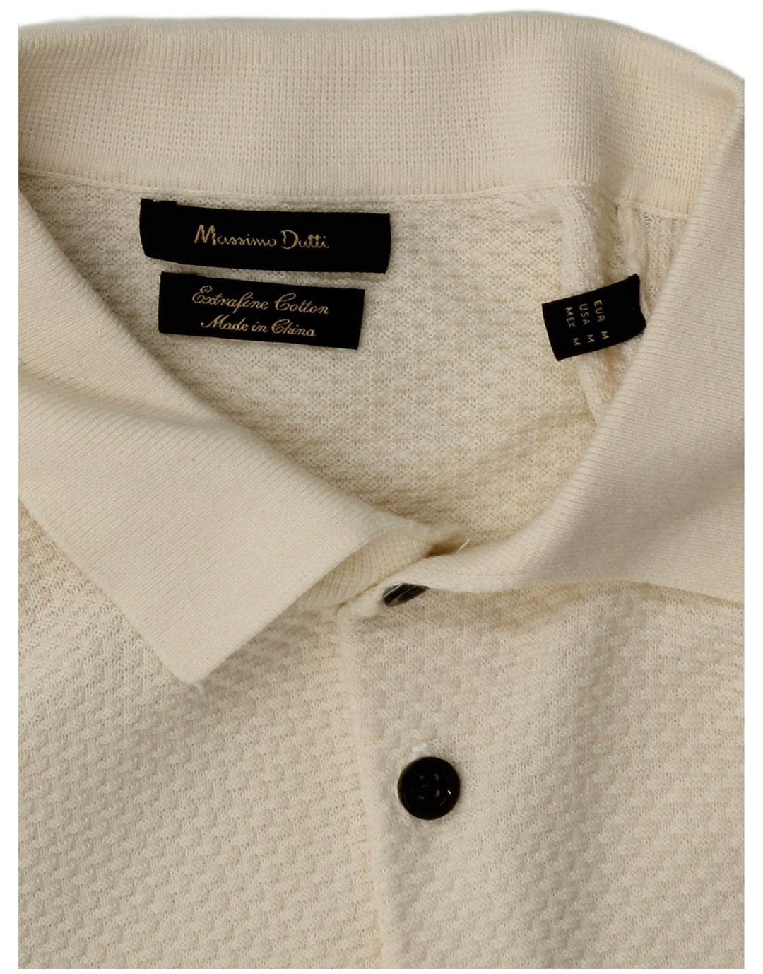 Massimo Dutti muška polo majica srednje bijele boje