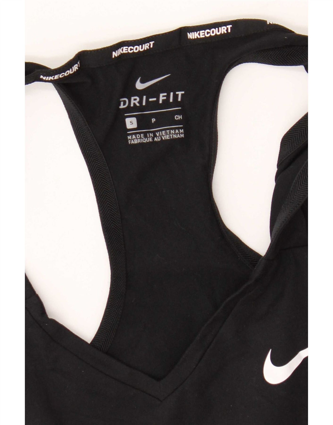 Nike Ženski Dri Fit Vest Top UK 8 Small Black