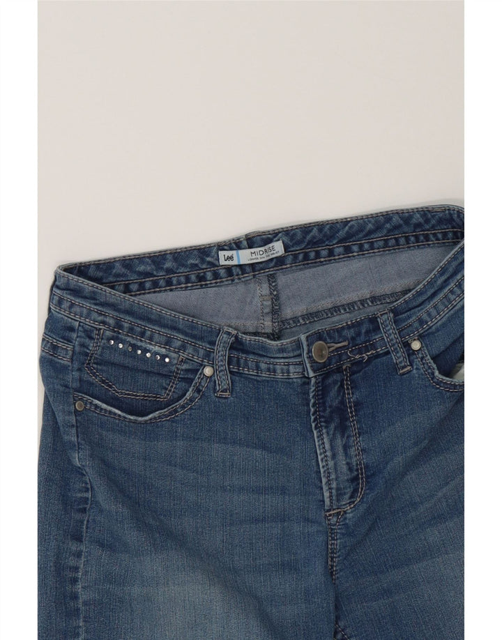 LEE Womens Mid Rise Denim Shorts W32 Large  Blue Vintage Lee and Second-Hand Lee from Messina Hembry 