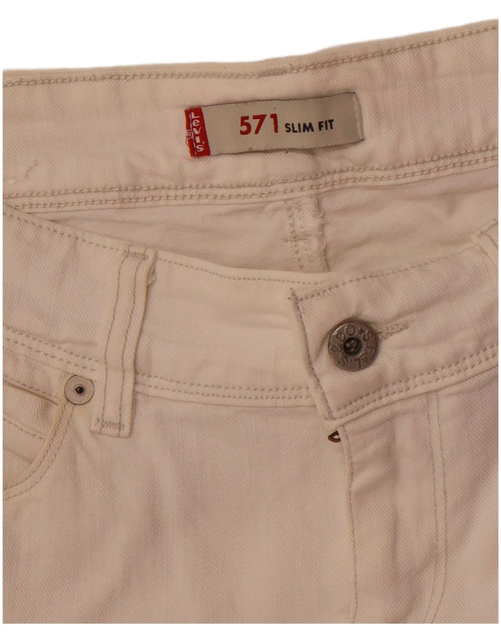 Levi's muške 571 uske traperice W30 L33 Off White