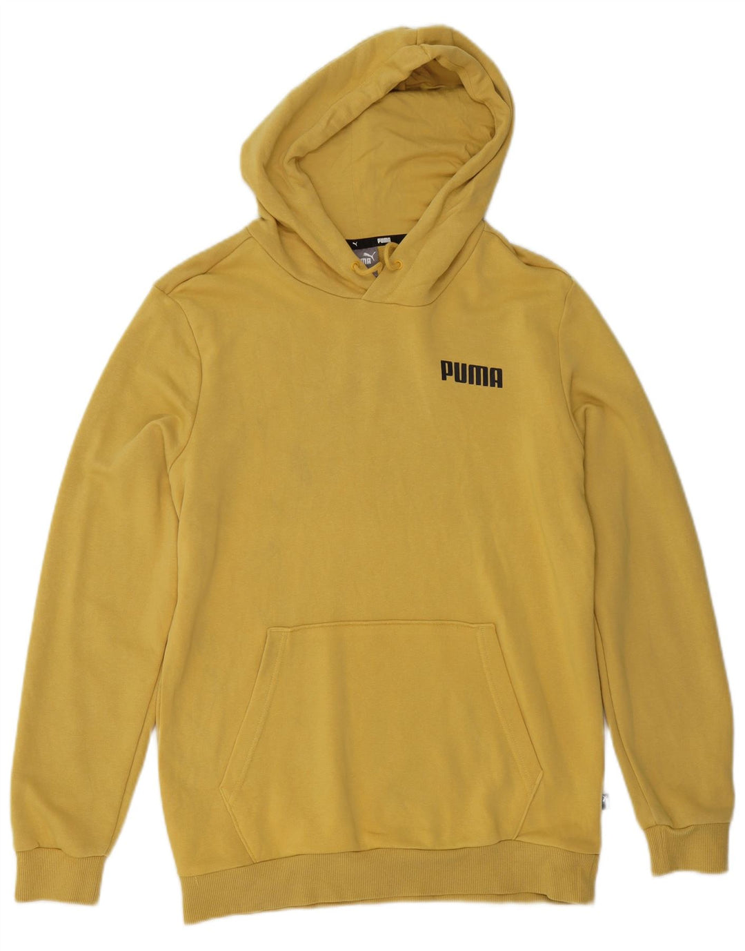 Puma muška majica s kapuljačom, mali žuti pamuk
