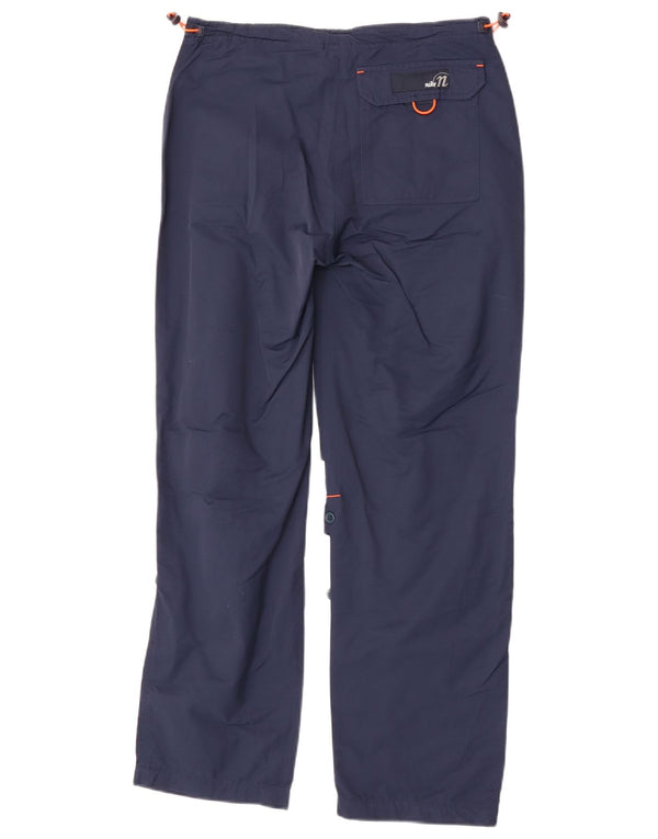 Nike ženske ravne hlače US 12/14 Large W30 L28 plavi pamuk