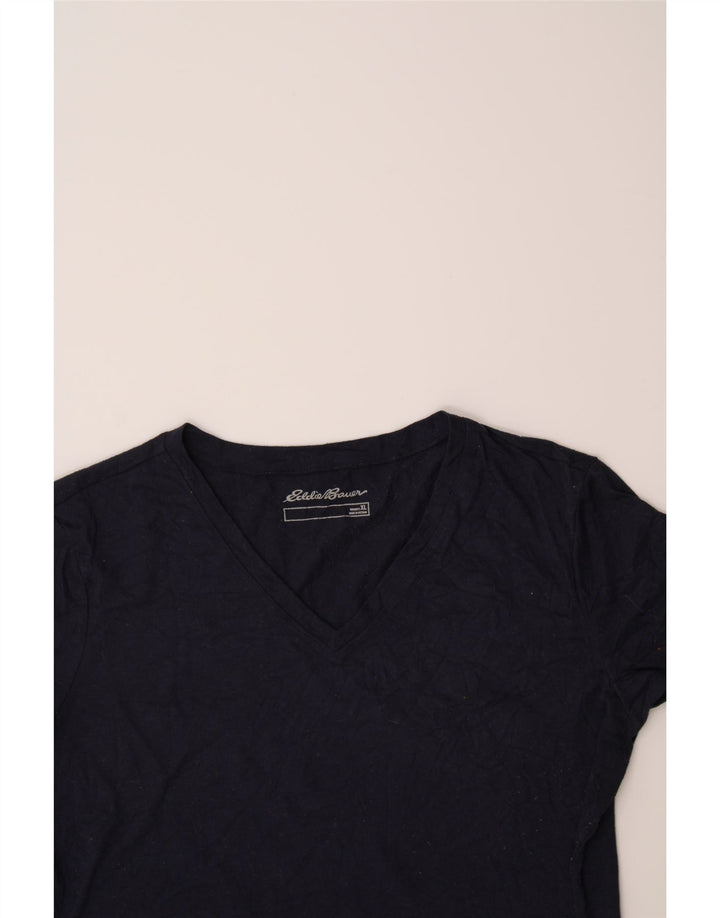 EDDIE BAUER Womens T-Shirt Top UK 18 XL Navy Blue Polyester Vintage Eddie Bauer and Second-Hand Eddie Bauer from Messina Hembry 