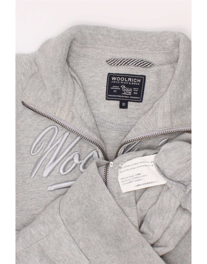 Woolrich Boys Graphic Trenirka Gornja jakna 9-10 godina sivi flekasti pamuk