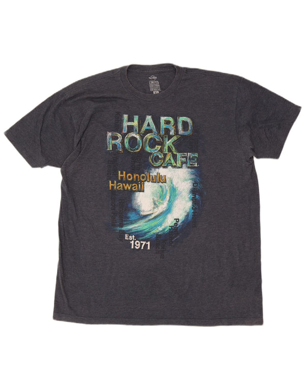 Hard Rock Cafe Muška majica kratkih rukava Honolulu Graphic XL tamnoplavi pamuk
