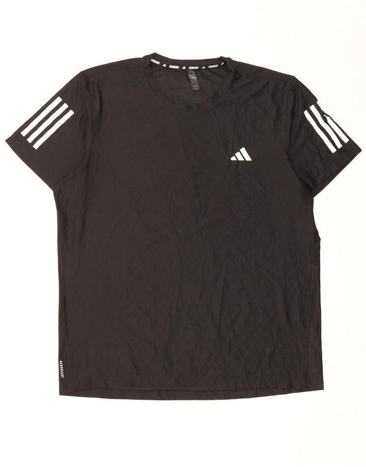 Adidas muška majica za trčanje, veliki crni poliester