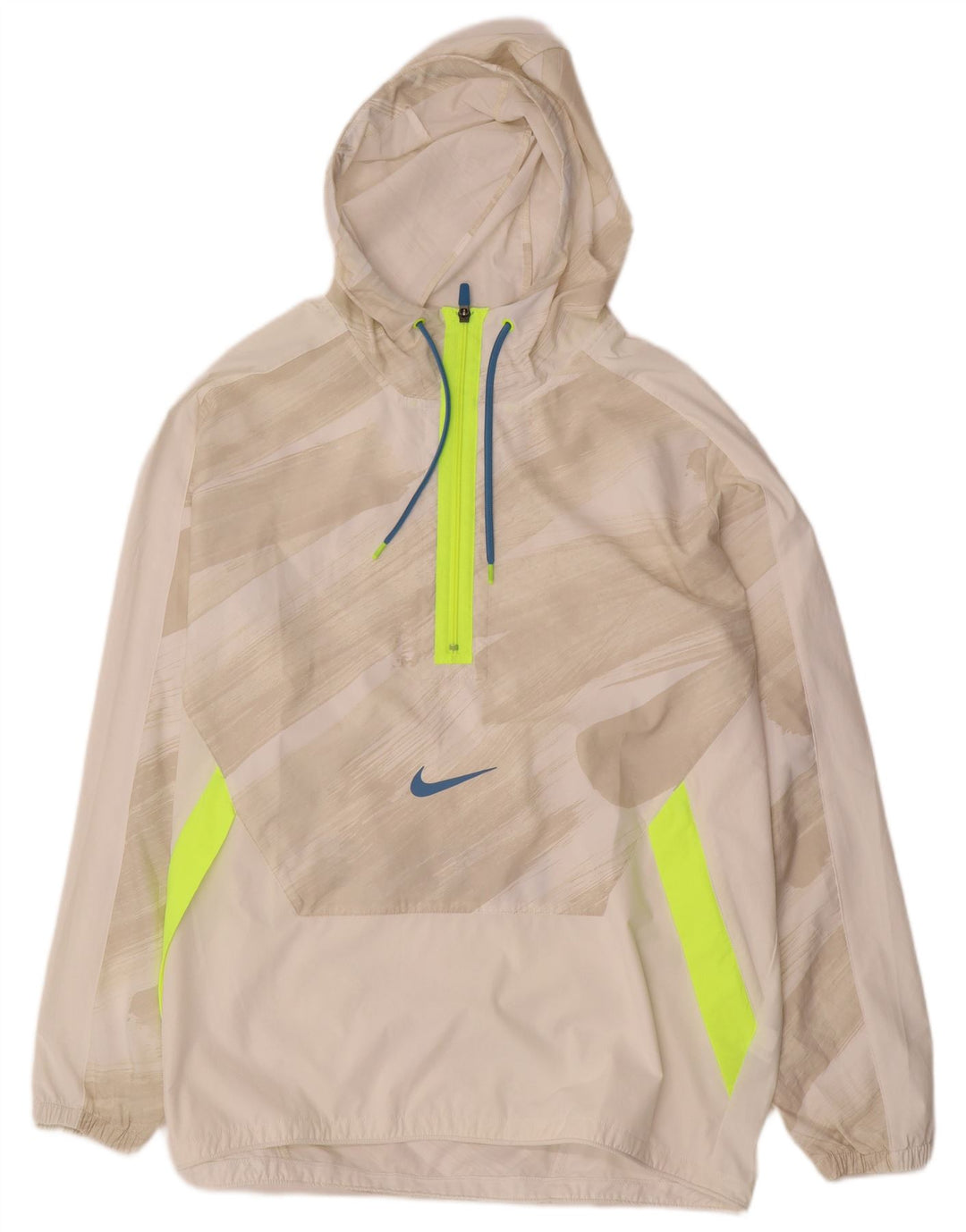 Nike muška jakna za kišu Dri Fit UK 40 Large White Colourblock