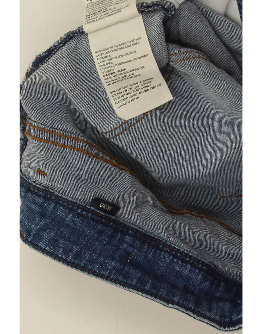 SUPERDRY Ženske traper kratke hlače W30 Srednje plavi pamuk