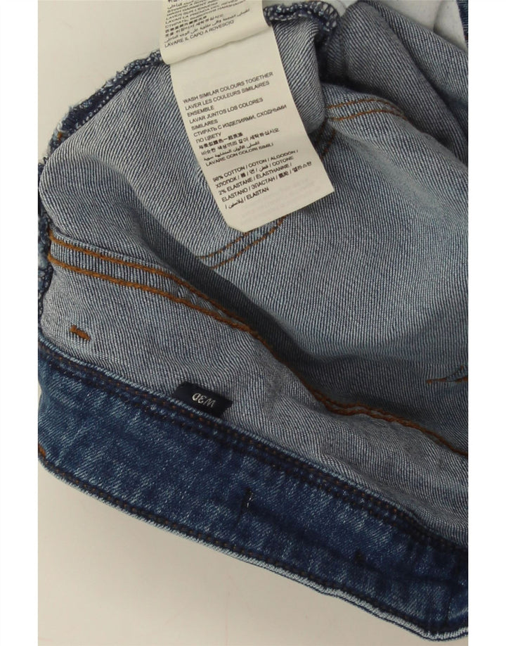 SUPERDRY Ženske traper kratke hlače W30 Srednje plavi pamuk