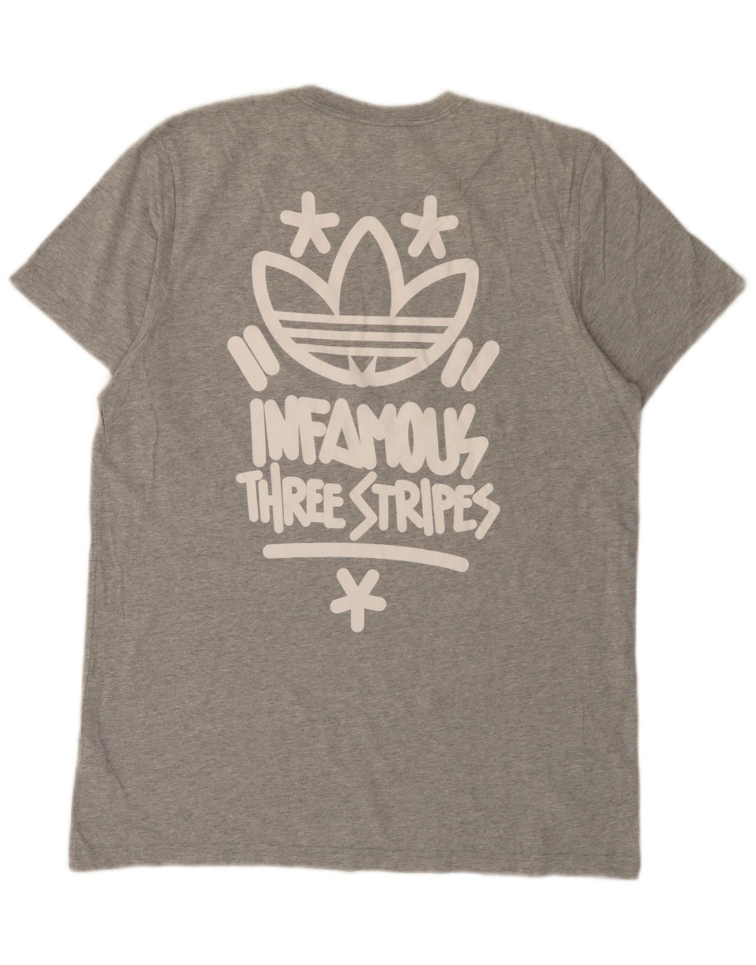 Adidas muška majica kratkih rukava s tri pruge, veliki sivi flekasti pamuk