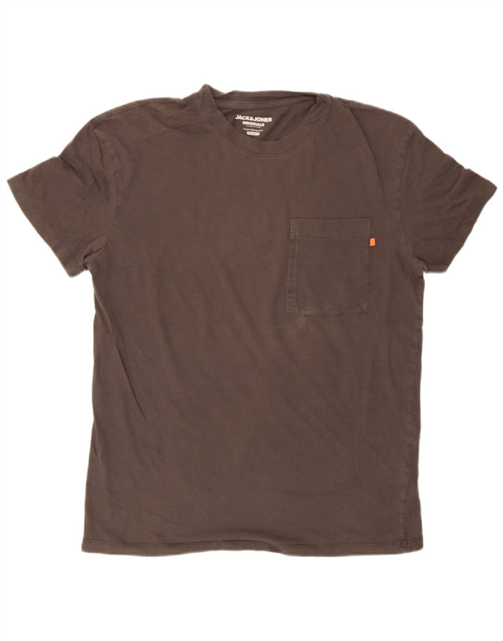 Jack & Jones muška majica kratkih rukava opuštenog kroja srednje sive boje