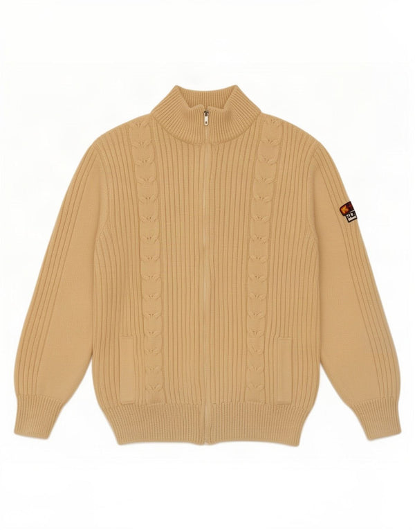 Vintage ženski kardigan džemper UK 16 Large Off White Wool