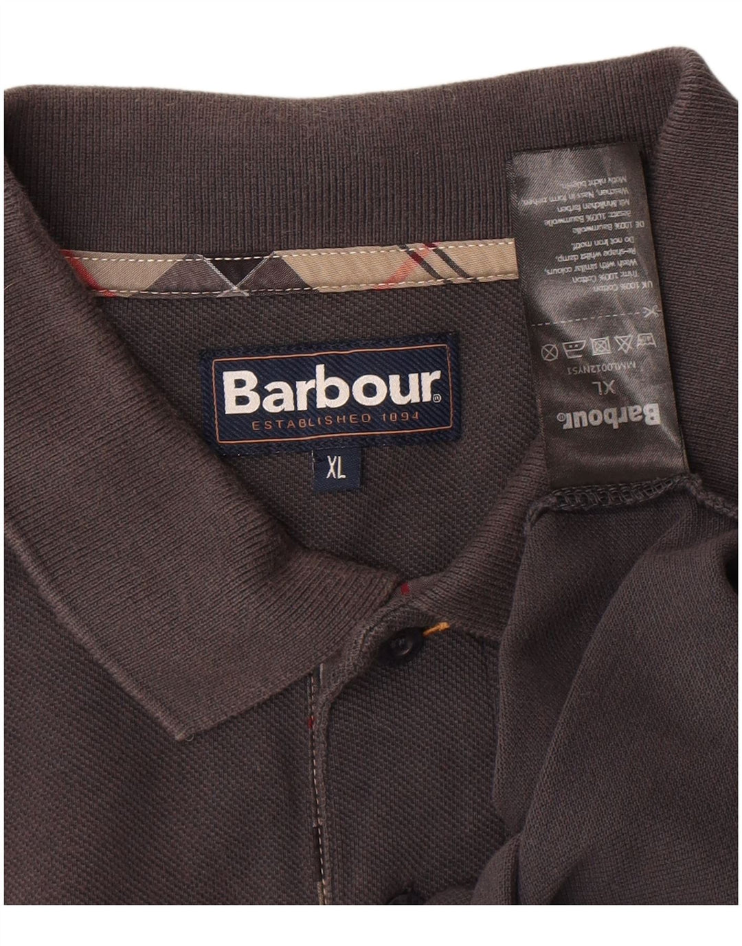 Barbour muška polo majica XL sivi pamuk