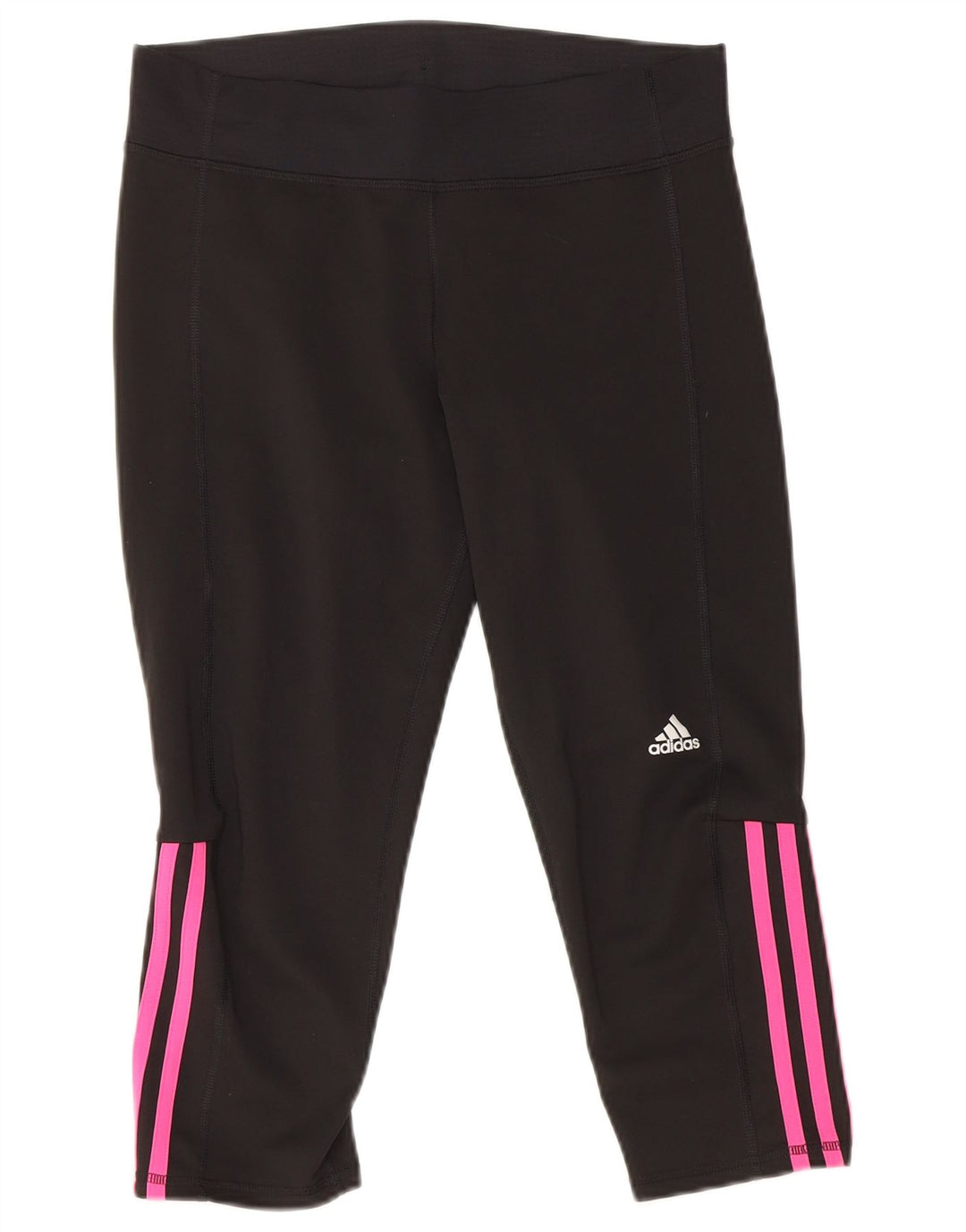 Adidas ženske Capri tajice UK 12/14 Srednji crni poliester