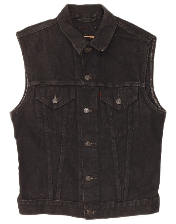 Levi's muška traper majica UK 38 Srednje crni pamuk