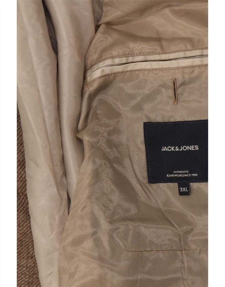 Jack & Jones muški kaput UK 46 3XL bež poliester