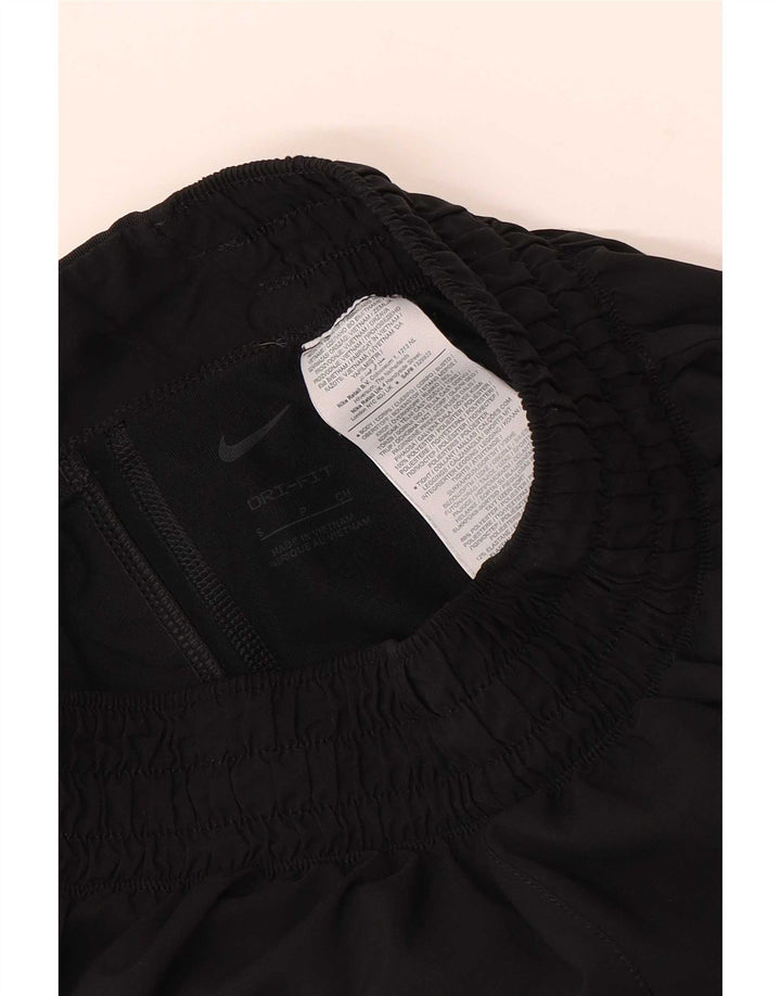 Nike Ženske Dri Fit Sportske Kratke Hlače UK 8 Mali crni poliester