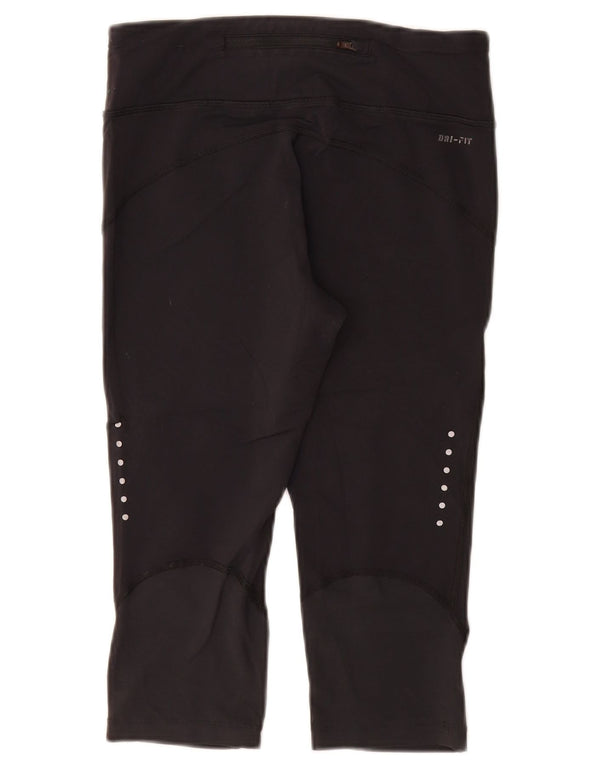 Nike ženske Dri Fit Capri tajice UK 8 male crne najlonske