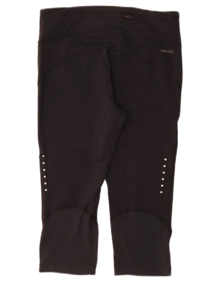 Nike ženske Dri Fit Capri tajice UK 8 male crne najlonske